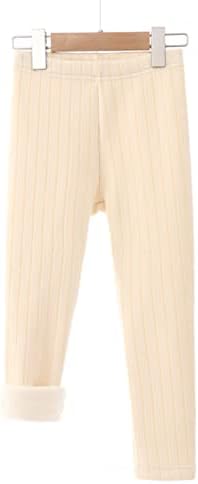 Kapsrqst Toddler Winter Full-Length Pants Soft Cotton for Boys and Girls