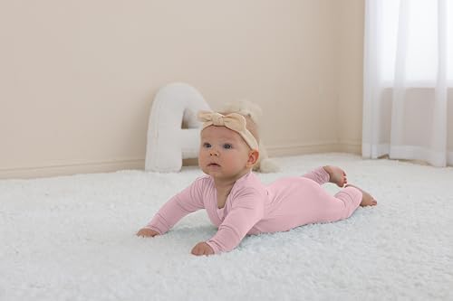 GIUBY 100 Cotton Sleepers Pajamas for Baby with Zipper and Mittens