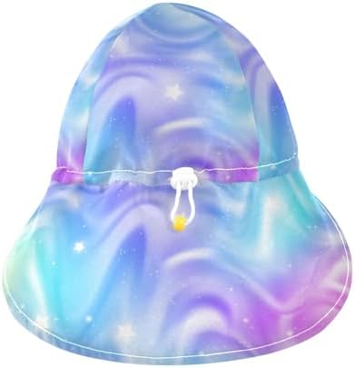 WIFIU Baby Sun Hat for Girls Boys Rainbow Waves 2-4T