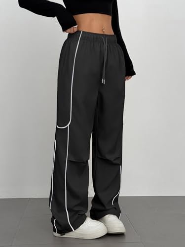 ZAFUL Womens Y2K Parachute Pants