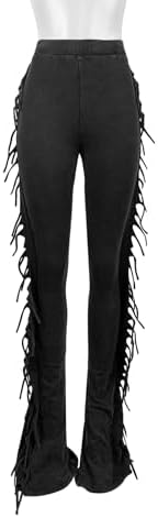 Fringed Cotton Pants Women