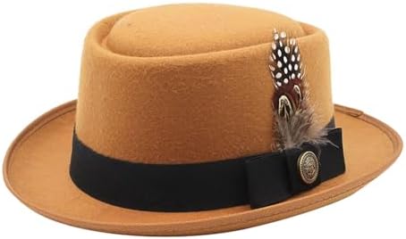 Mens Feathered Western Cowboy Hat for lederhosen and costume Stylish and practical