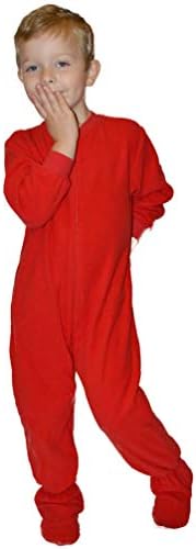 Big Feet Pajama Red Fleece Onesie