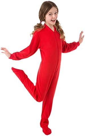 Big Feet Pajama Red Fleece Onesie