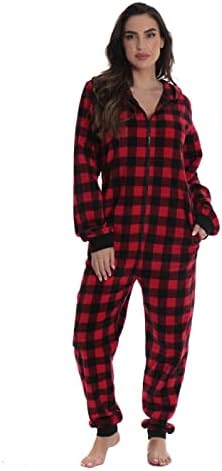 Matching Buffalo Plaid Adults Onesie