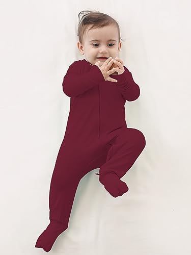 GUISBY Rayon Bamboo Sleepers with 2 Way Zippers for Baby Girls
