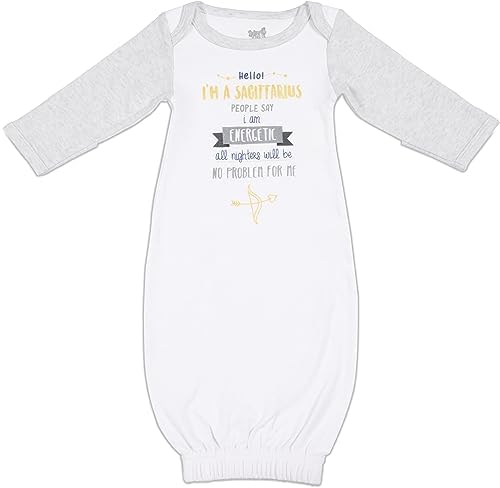 Cozy 100 Cotton Gown for 0-3 Month Babies