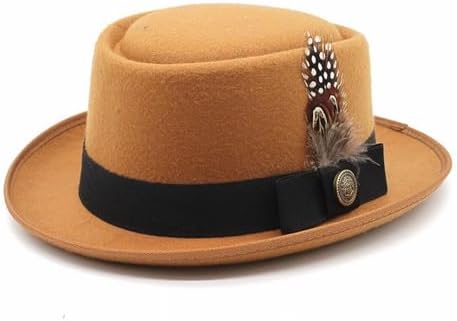 Mens Feathered Western Cowboy Hat for lederhosen and costume Stylish and practical