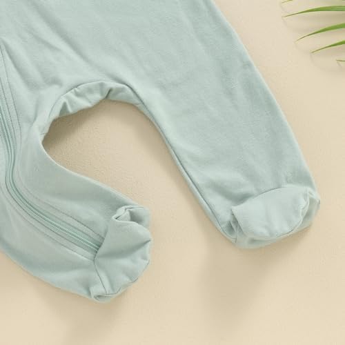 Merqwadd Baby Girl Zipper Pajama 3-Piece Set