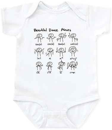CafePress Beautiful Math Dance Moves Body Suit Cute Infant Bodysuit Baby Romper