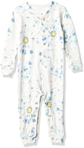 PJ Salvage Baby Kids Long Sleeve Peachy Romper