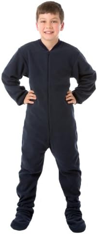 Premium Navy Fleece Onesie Sleepers for Kids