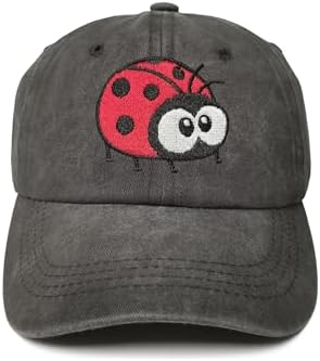 Embroidered Ladybug Baseball Cap for Kids