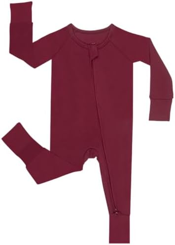 GUISBY Rayon Bamboo Sleepers with 2 Way Zippers for Baby Girls