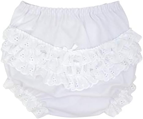 IC Collections Baby Diaper Covers in White Batiste Rumba Soft and Machine Washable