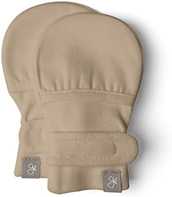 Goumikids Viscose Bamboo Cotton Anti-Scratch Staying-On Mittens for Babies