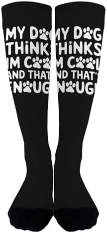 Funny Dog Socks - My Dog Thinks Im Cool and Thats Enough