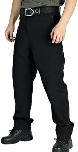 Mens Rip-Stop Cargo Pants Waterproof Multi-Pockets Tactical Workpants