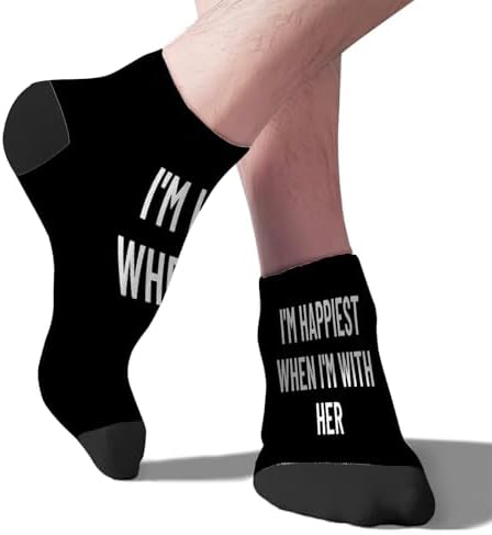 Im Happiest When Im With Her Low Anklesocks