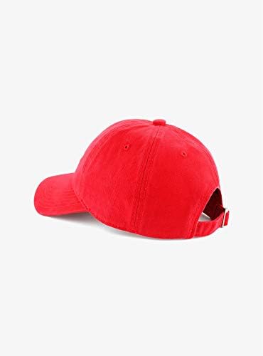 Red Canvas Dad Cap