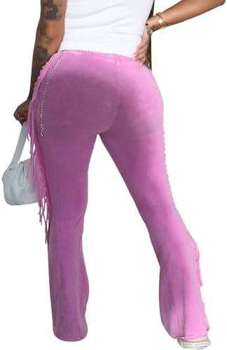 Fringed Cotton Pants Women