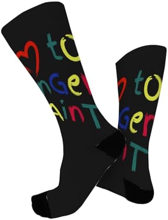 I Heart To Fingers Paint Im Paint Cute Couple Valentines High Socks