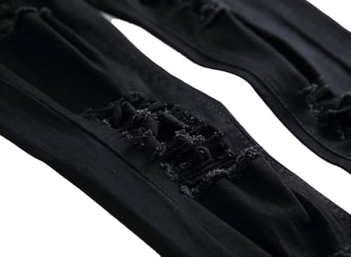Mens Slim Ripped Skinny Jeans Distressed Design