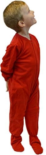 Big Feet Pajama Red Fleece Onesie