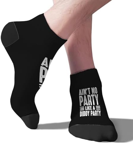 Aint No Partys Like A Diddy Partys Mens Calf Socks Liner
