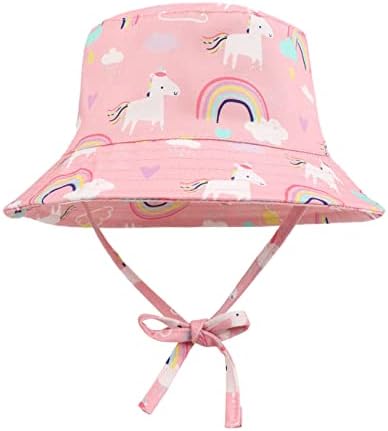 Adjustable Fisherman Hat for Kids Blue Rainbow