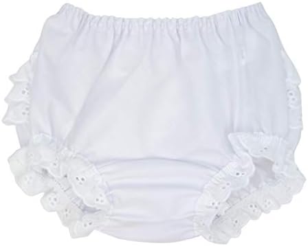 IC Collections Baby Diaper Covers in White Batiste Rumba Soft and Machine Washable