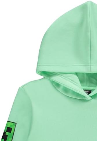 Minecraft Boys Video Game Hoodie Black Green