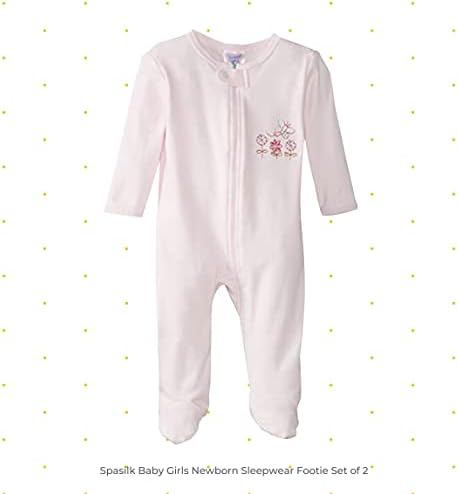 Spasilk Cotton Footie Set for Newborn Girls