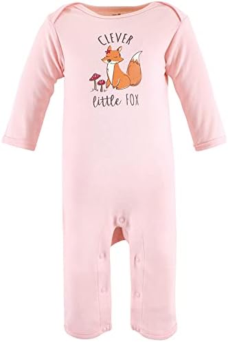 Touched by Nature Baby Girls Organic Cotton Coveralls