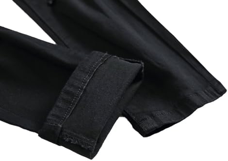 Mens Slim Ripped Skinny Jeans Distressed Design