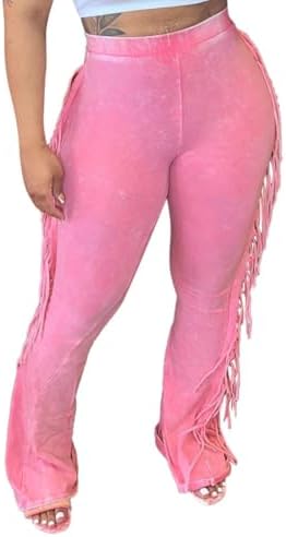 Fringed Cotton Pants Women