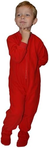 Big Feet Pajama Red Fleece Onesie