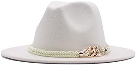 Classic Wide Brim Western Cowboy Hat - Unisex White Perfect for Women Men