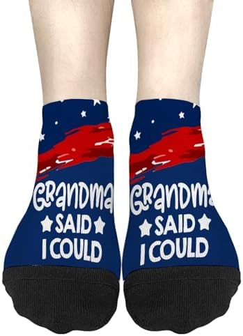 Stylish Ankle Socks for Grandchildren Easy-Fit Design
