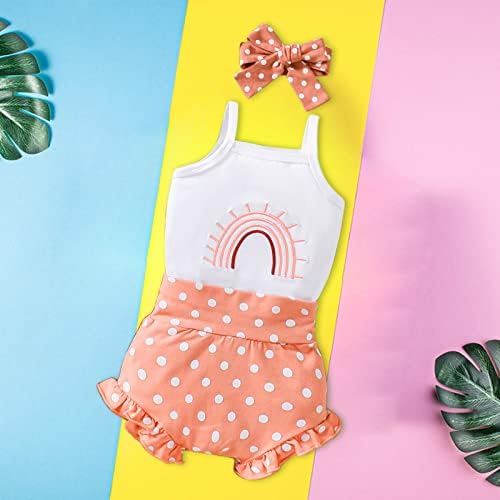 Adorable Toddler Girls Camisole Romper Set with Flared Pants