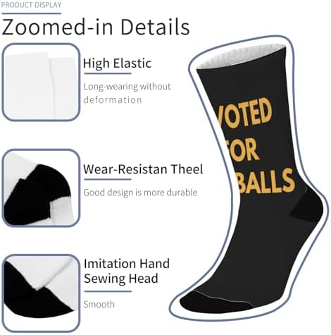 Magical Saying I Voted for Big Balls Crew Socks