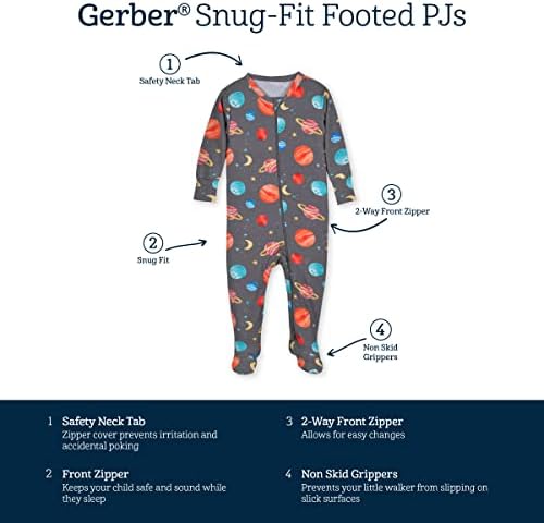 Gerber Baby GirlsPJs Buttery-Soft Snug Fit Pajamas Toddler