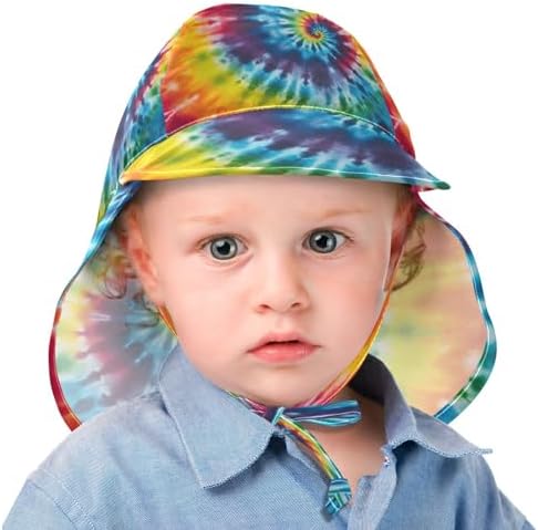 Emelivor Tie-Dye Spiral Baby Sun Hat UPF 50