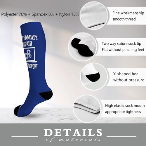Im My Familys Unpaid Tech Supports Novelty Mens Socks
