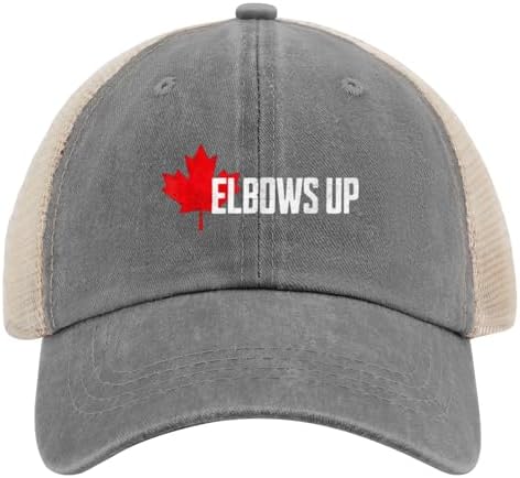 Elbows Up Canada Funny Trucker Hat for Men