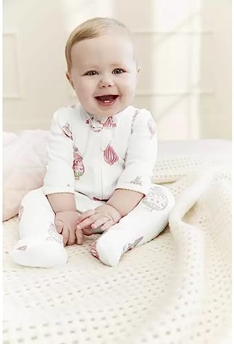 Carters Girls 1-Piece PJs with Big Hot Air Balloon Design