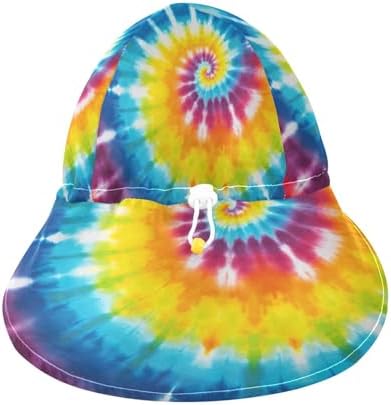 Emelivor Multicoloured Spiral Tie Dye Sun Hat for Kids