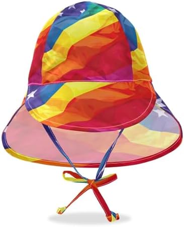 Adjustable Rainbow Flag Sun Hat