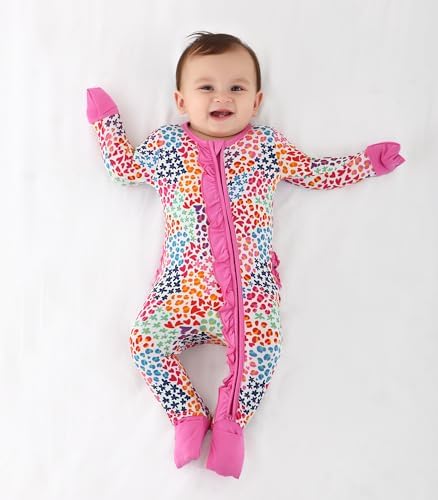 DREAMHALO Baby GirlRomper 2-Way Zipper Visco BAMBOO ROMPER