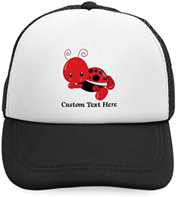 Perfect for Boys and Girls Adjustable Ladybug Truckers Hats